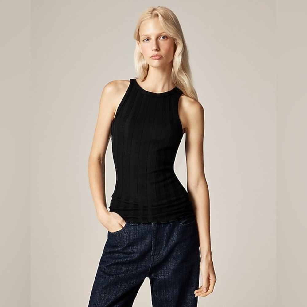 NWT Alex Eagle X J.Crew Ribbed Shell Tank Top in Merino Wool